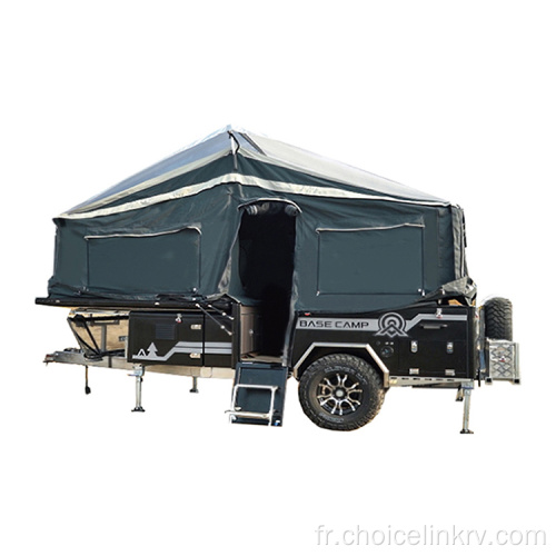 Remorque de camping de caravane pliante de luxe extra-grand